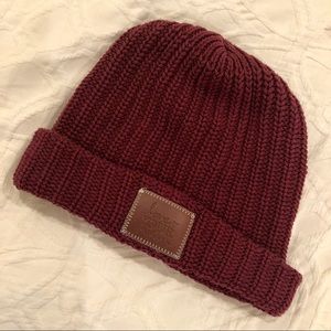 Maroon Love Your Mellon Cuffed Beanie